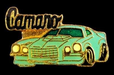 Camaro pin- groen-zwart, Verzamelen, Speldjes, Pins en Buttons, Verzenden, Nieuw, Transport, Speldje of Pin
