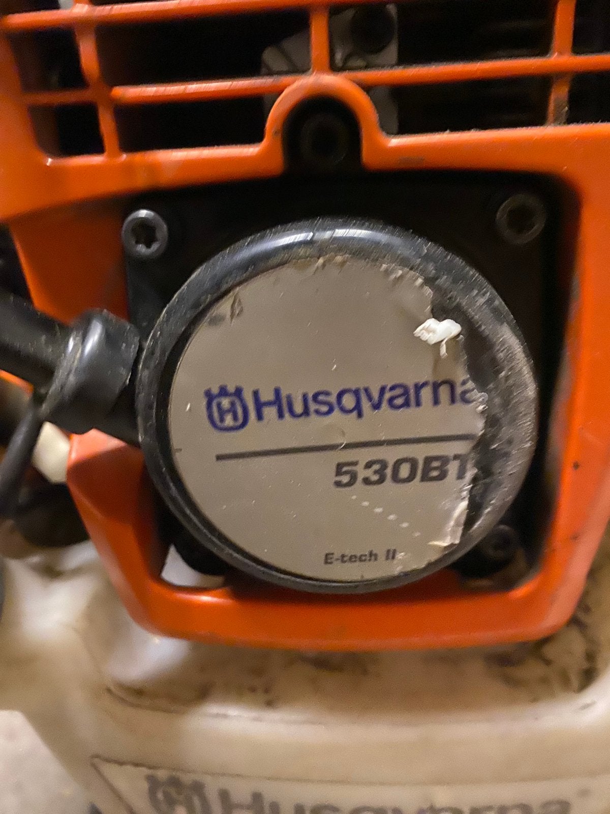 Husqvarna 530 BT, Tuin en Terras, Ophalen, Gebruikt, Benzine, Ruggedragen