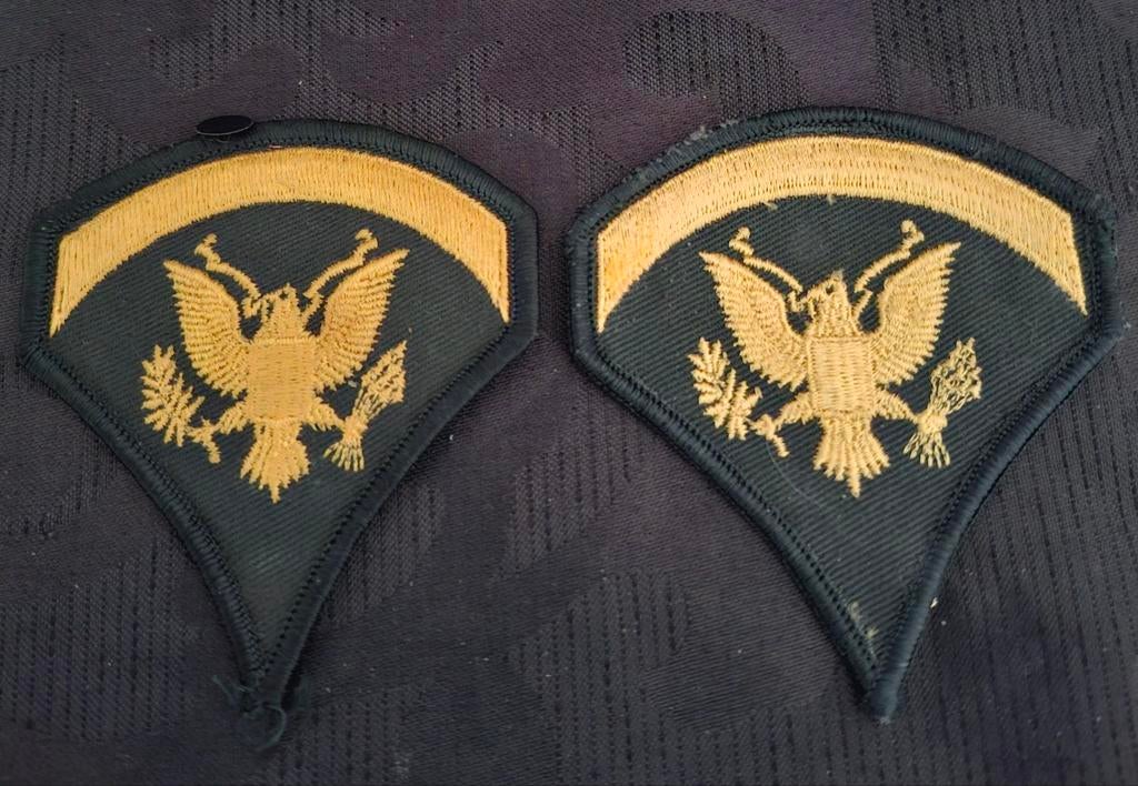 2 Amerikaanse rangen Vietnam oorlog, Verzamelen, Verzenden, Landmacht, Amerika, Embleem of Badge
