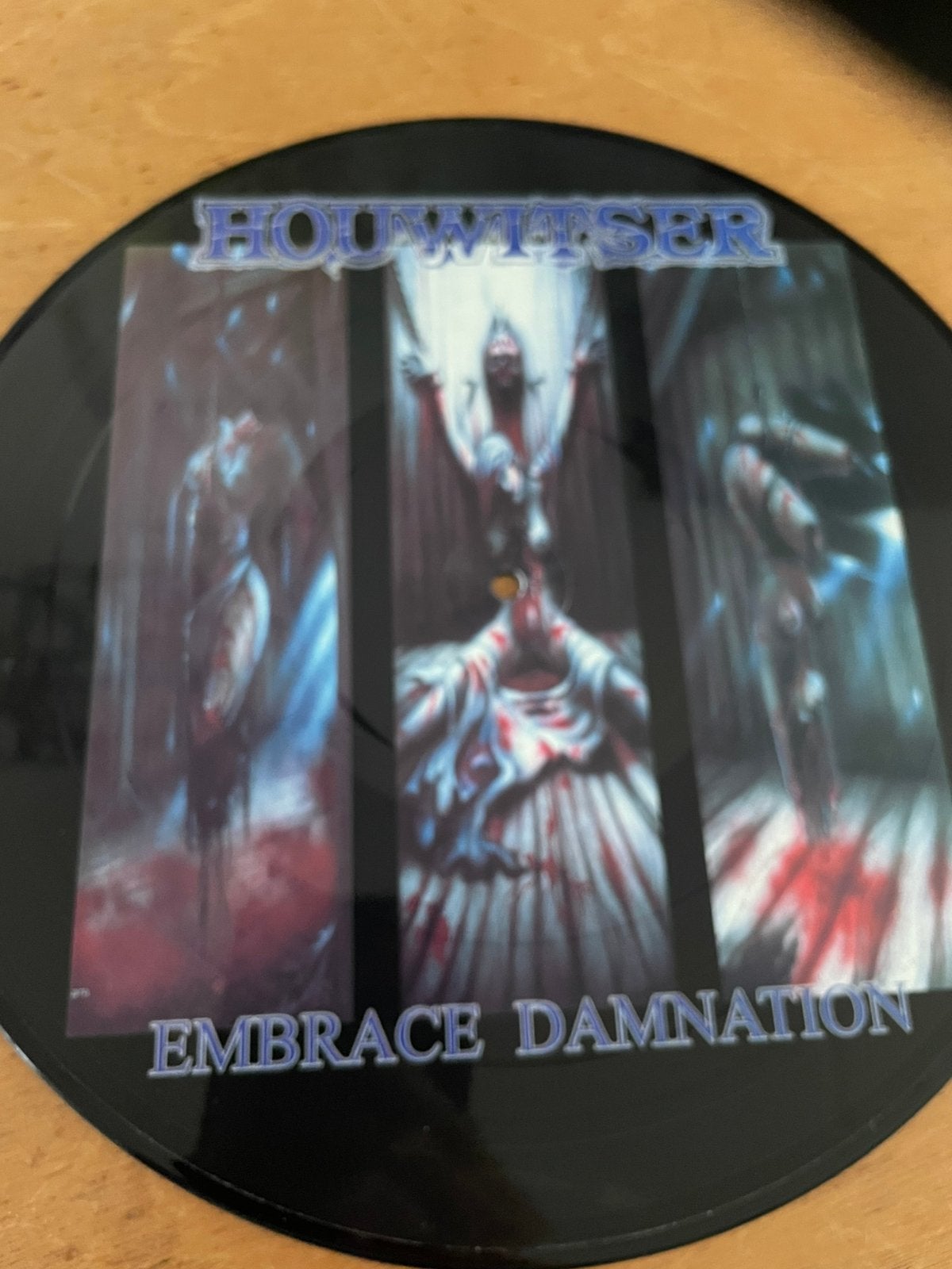 Houwitser - embrace damnation pdisc, Ophalen of Verzenden, Zo goed als nieuw