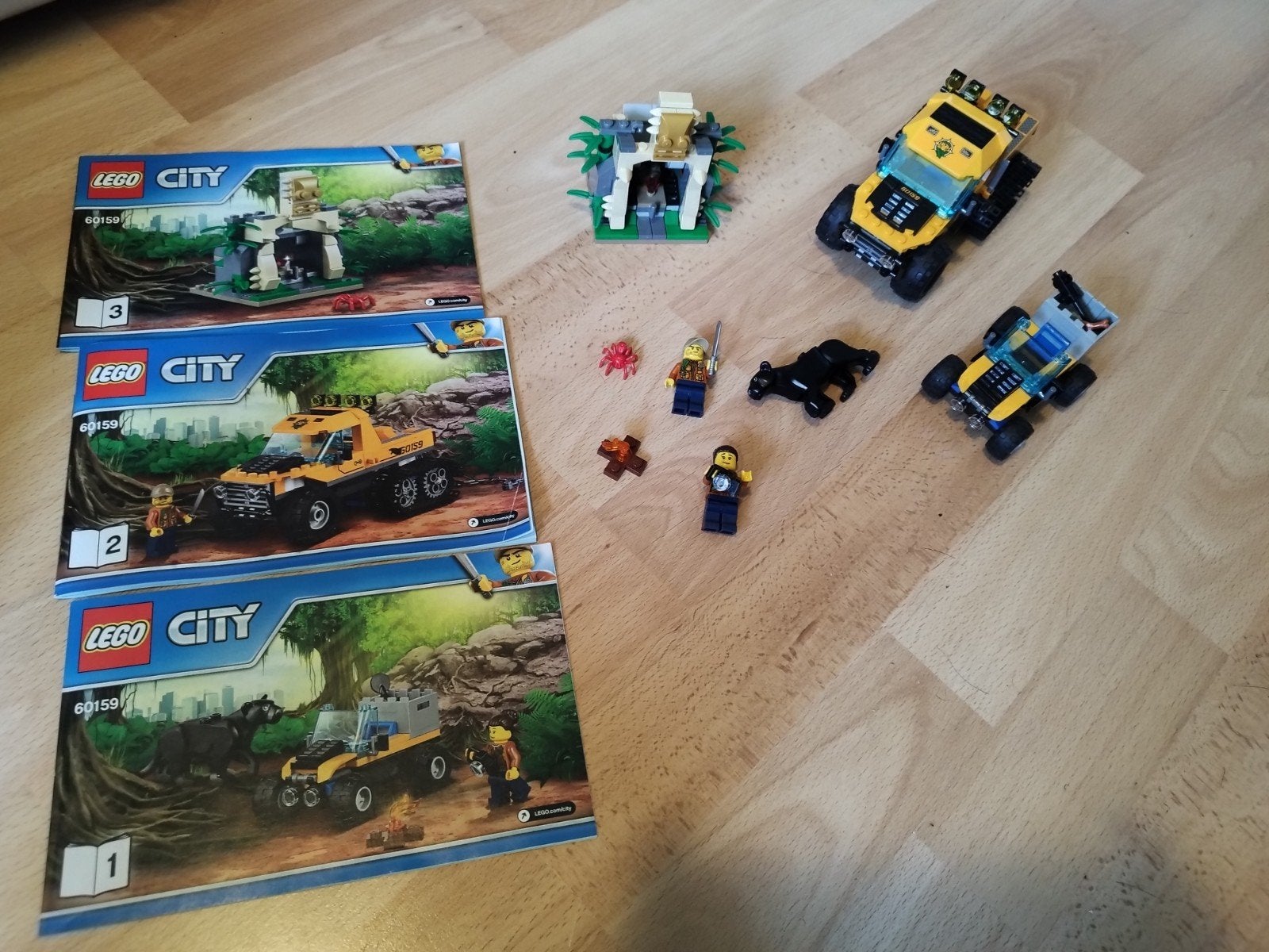 LEGO City Jungle Explorers Set (60159, 60160, 60157), Lego, Ophalen of Verzenden, Inclusief minifiguren, Complete set