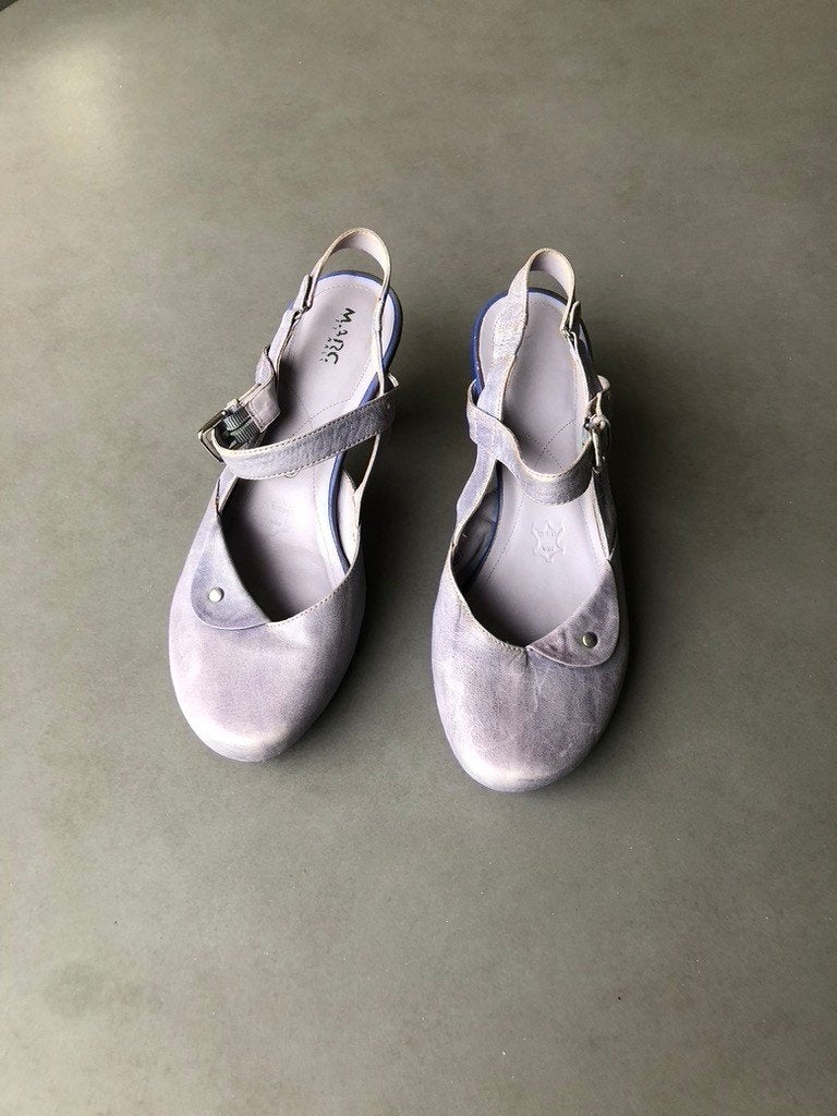 Blauw/paarse Marc slingbacks, maat 40, Overige kleuren, Overige typen, Ophalen of Verzenden, Gedragen