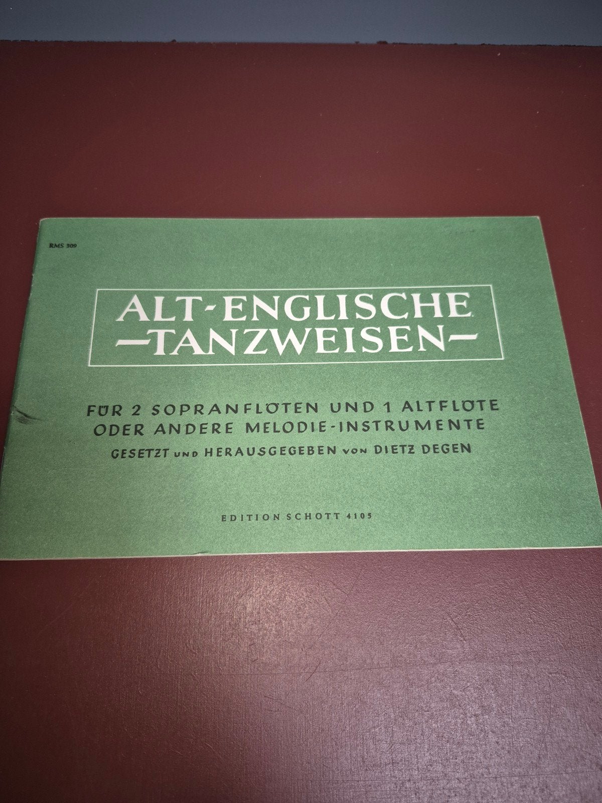 Alt-Englische Tanzweisen - Blokfluit bladmuziek, Klassiek, Ophalen of Verzenden, Zo goed als nieuw, Blokfluit