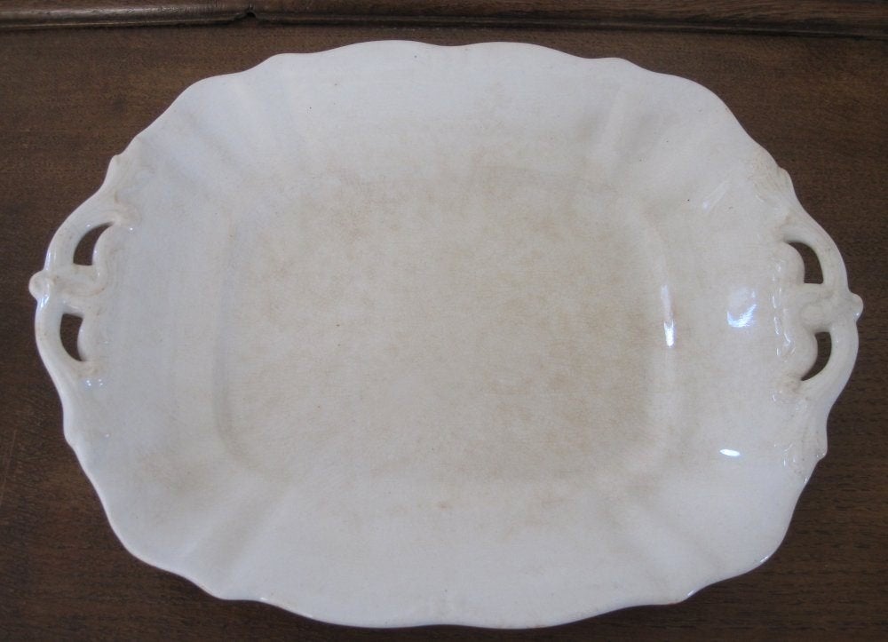 Antiek serveerschaaltje - Regout (beboterd), Antiek en Kunst, Ophalen of Verzenden
