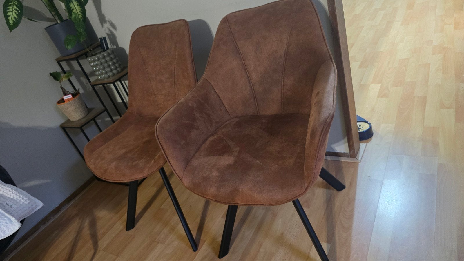 Eetkamerstoelen, Ophalen, Gebruikt, Bruin, Twee
