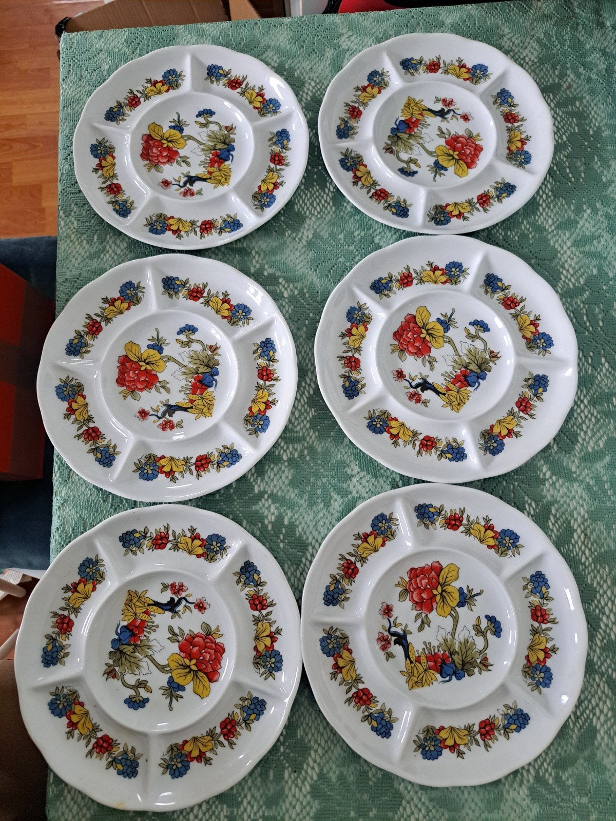 Set van 6 Bavaria Schumann Arzberg fondueborden, Ophalen of Verzenden