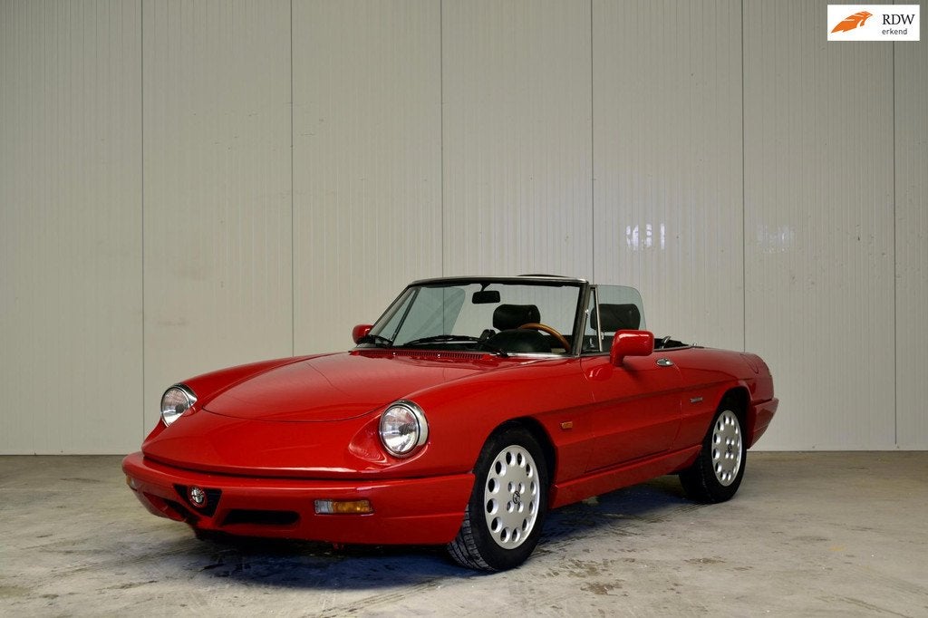 Alfa Romeo Spider 2.0, Auto's, Alfa Romeo, Achterwielaandrijving, Gebruikt, Zwart, Cabriolet