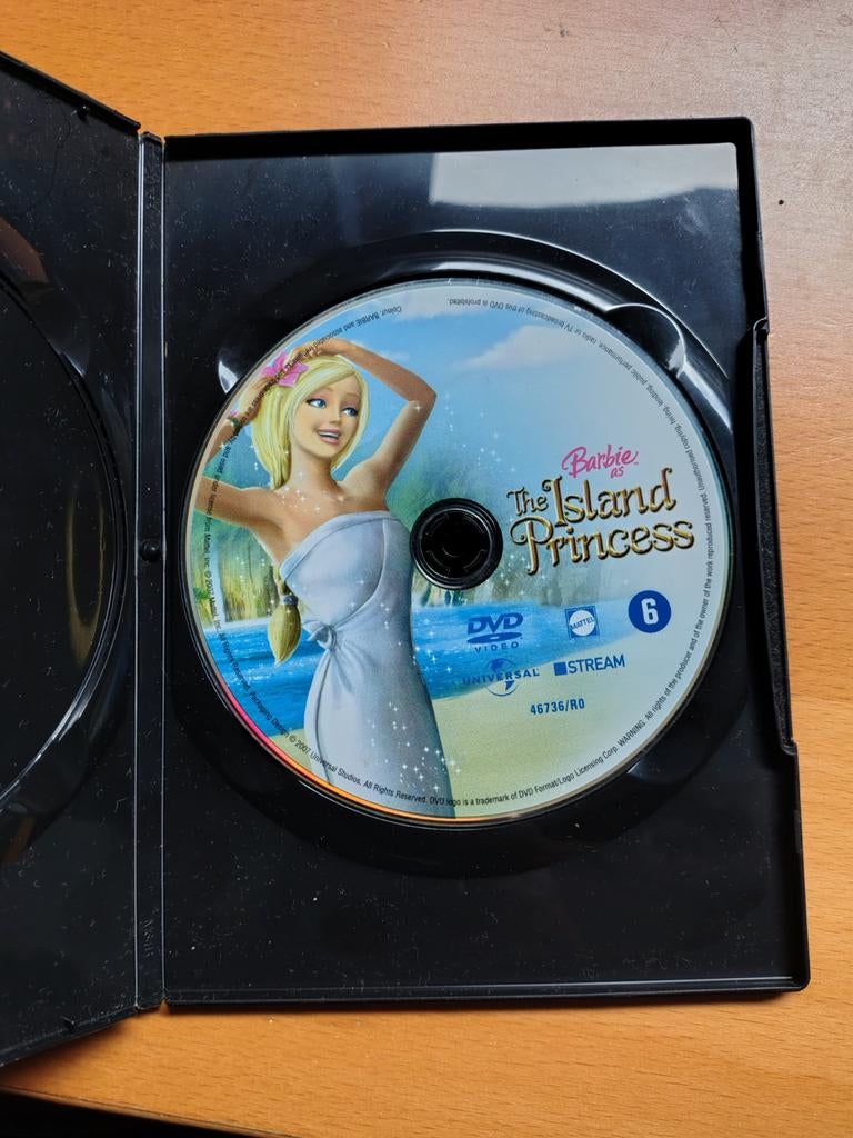 Barbie als de Eilandprinses DVD, Avontuur, Gebruikt, Ophalen of Verzenden, Vanaf 6 jaar