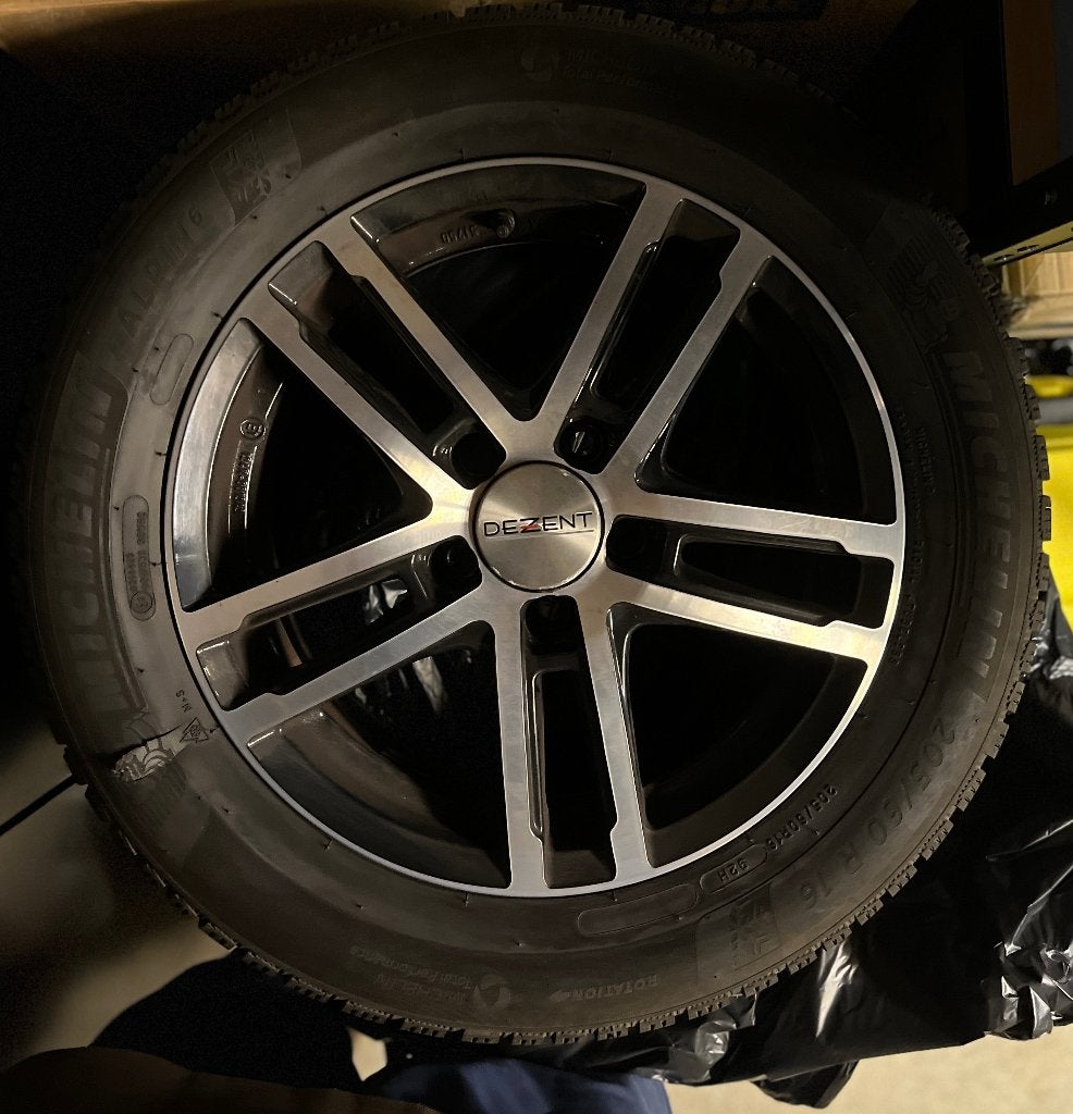 Mooie set Dezent TZ Dark 16 inch aluminium velgen, Ophalen