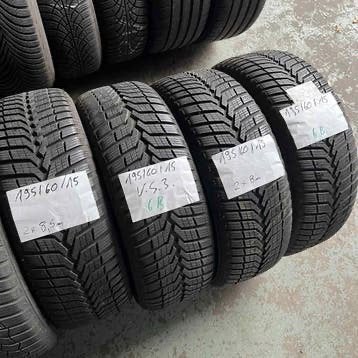 4 winterbanden op velg 195/60 R15, Ophalen of Verzenden