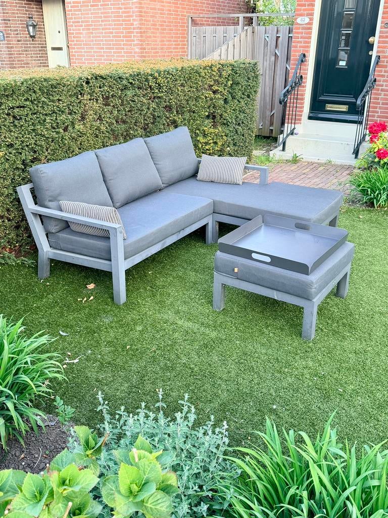 LIFE loungeset, Tuin en Terras, Tuinsets en Loungesets, Ophalen, Bank, Aluminium, Zo goed als nieuw