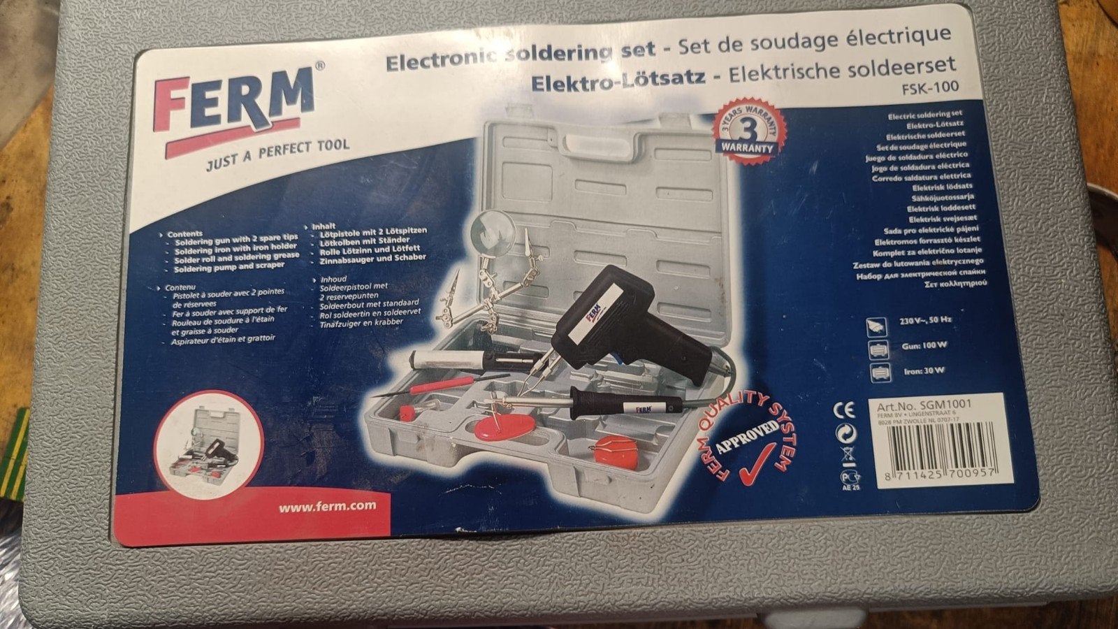 SOLDEERSET ELECTRISCH IN KOFFER  ZGANKOFFER, Ophalen, Zo goed als nieuw, Overige typen, Ferm