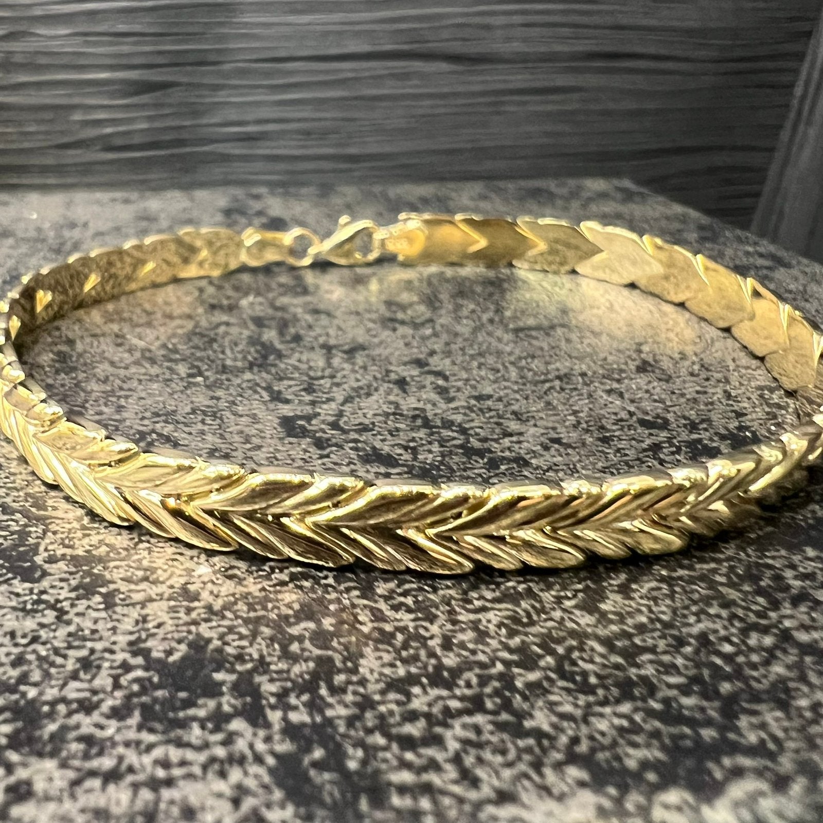 14 karaat gouden armband nieuw schakel dames, Ophalen of Verzenden, Zo goed als nieuw, Goud