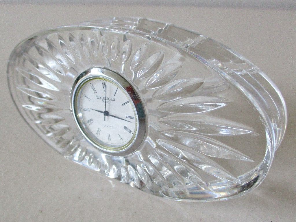 Waterford Crystal ovale klok werkend working, Ophalen of Verzenden