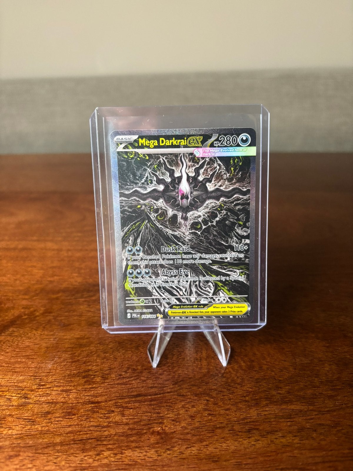 🔥Pokémon Mega Darkrai ex 116/84 – Pitch Black-Topconditie!, Ophalen of Verzenden, Zo goed als nieuw
