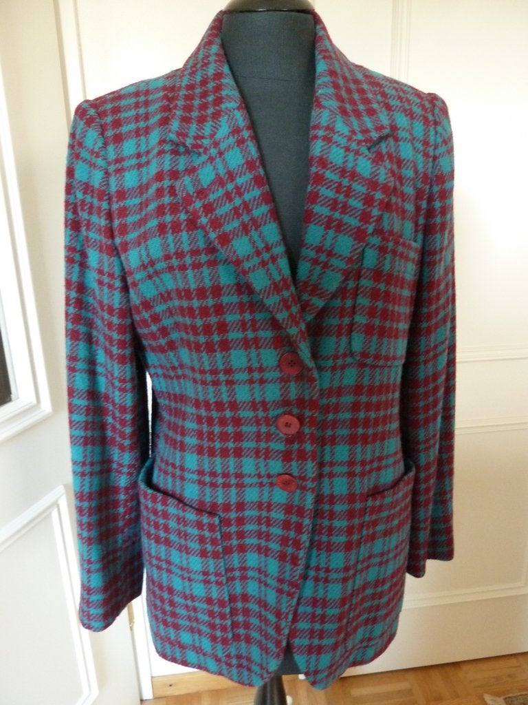 Hermes Paris jasje, zuivere Shetland tweed wol + zijde 38/40, Maat 38/40 (M), Overige kleuren, Verzenden, Zo goed als nieuw