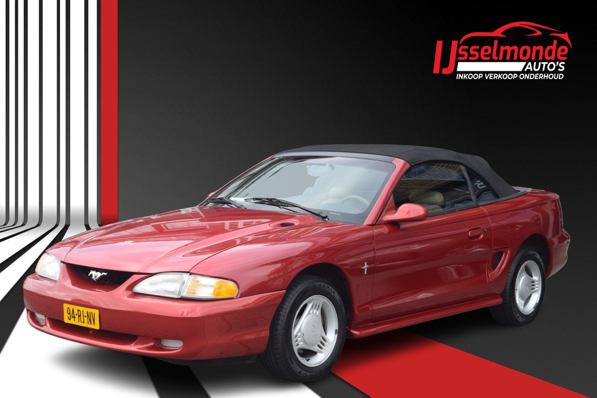Ford USA Mustang 3.8 V6 Convertible Automaat Mooie Auto !, Auto's, Automaat, 454 kg, Achterwielaandrijving, Gebruikt