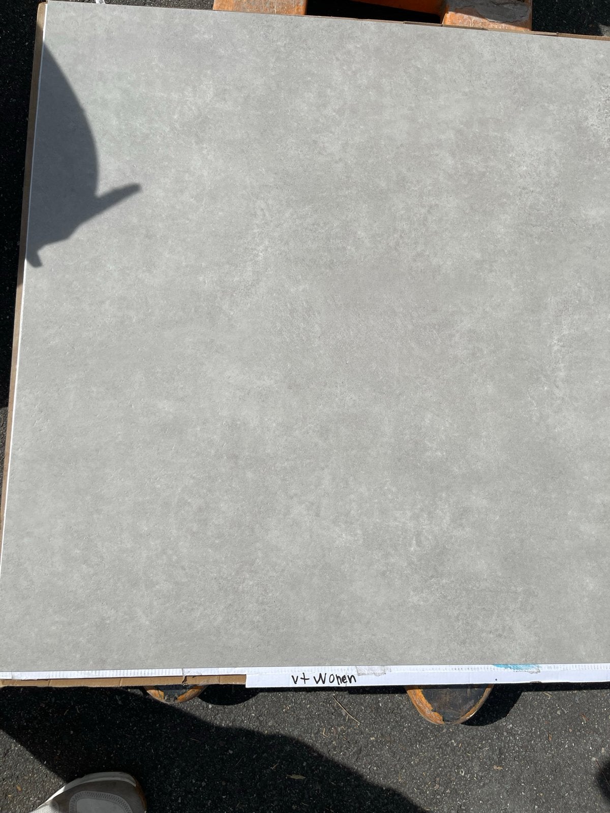 VT Wonen PVC betonlook vloer lichtgrijs - 5 m² restant, Ophalen, Nieuw, Overige typen