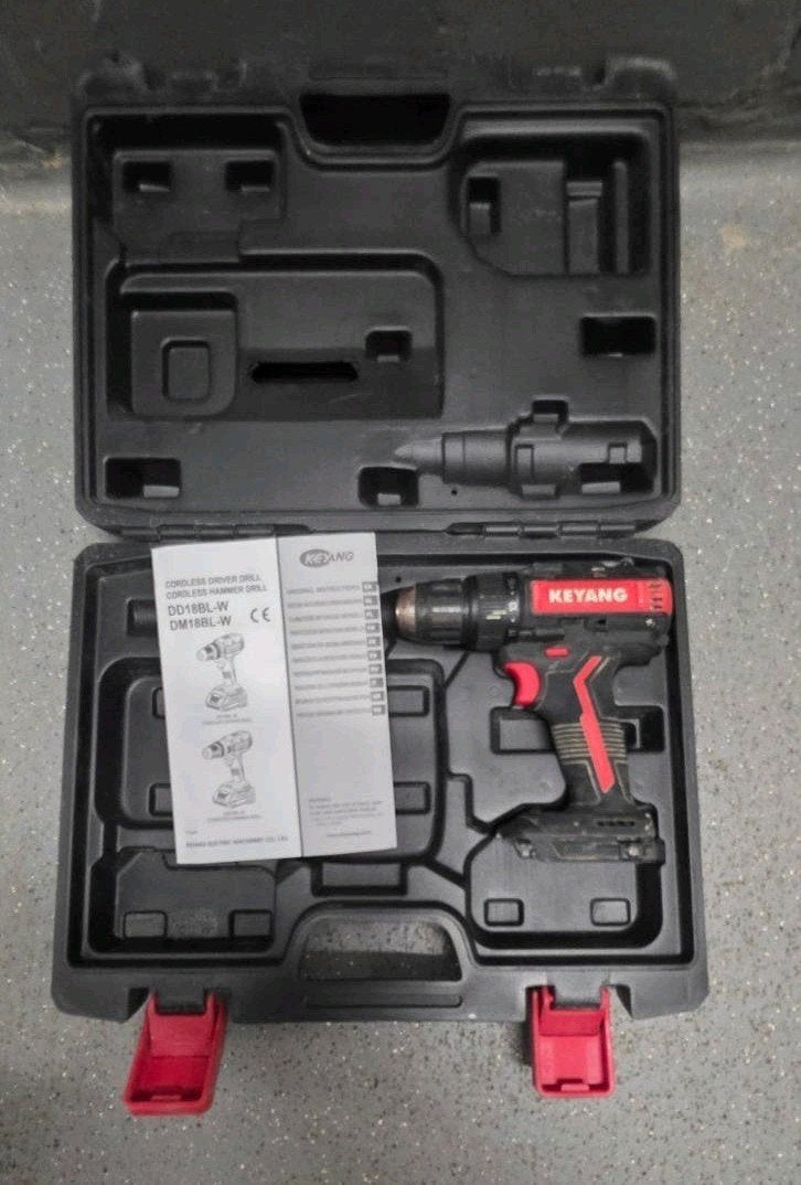 KEYANG DD18BL-W Accuboormachine 18V, Gebruikt, Variabele snelheid, Ophalen of Verzenden, Boor- en Schroefmachine
