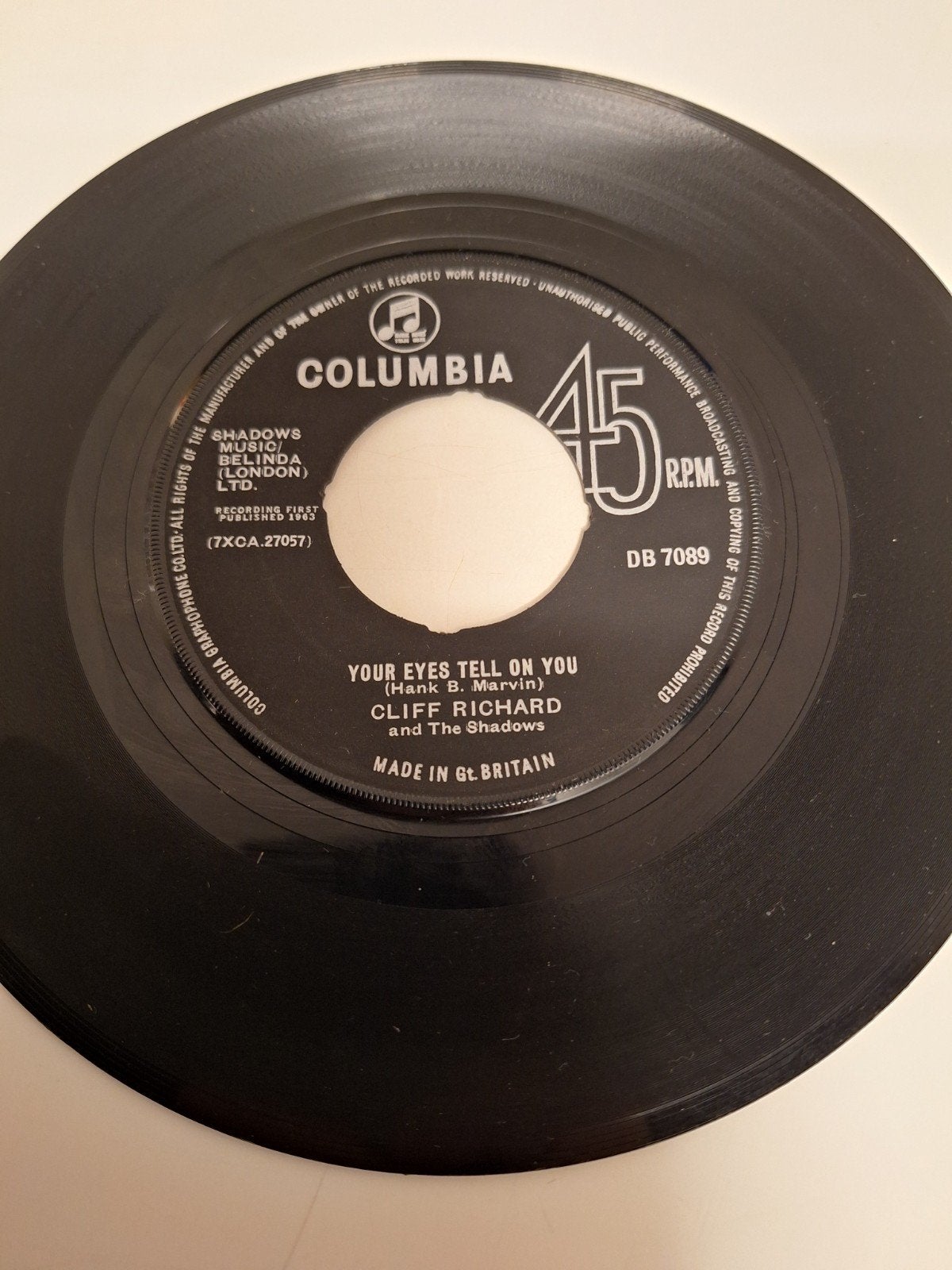 Cliff Richard & the Shadows - Your eyes tell on you, 1963., Verzenden, 7 inch, Pop
