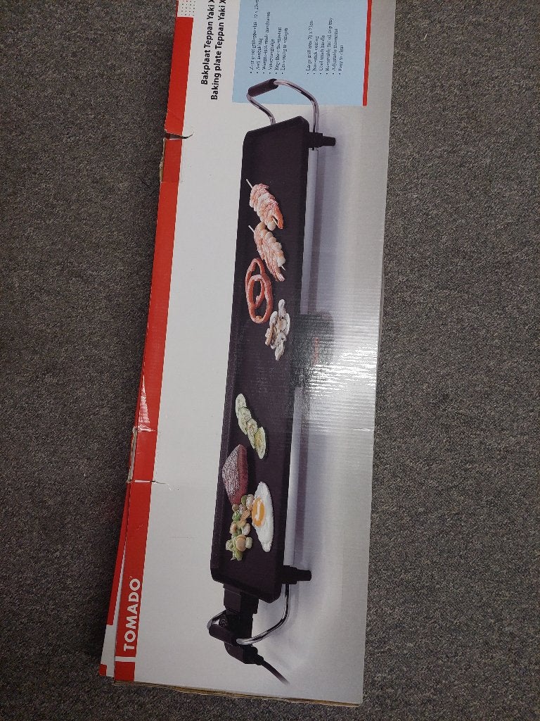Bakplaat teppan yaki, Ophalen, Gebruikt, Tafelgrill