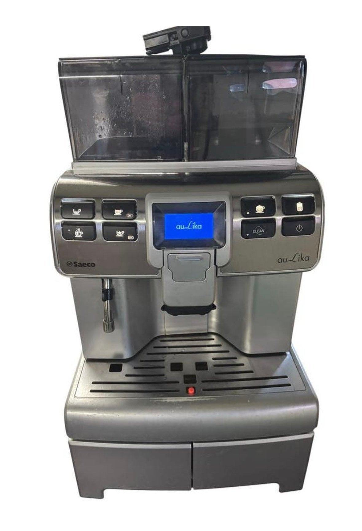Saeco Aulika Top HSC V2 volautomatische espressomachine, Afneembaar waterreservoir, Gebruikt, Espresso apparaat, Gemalen koffie