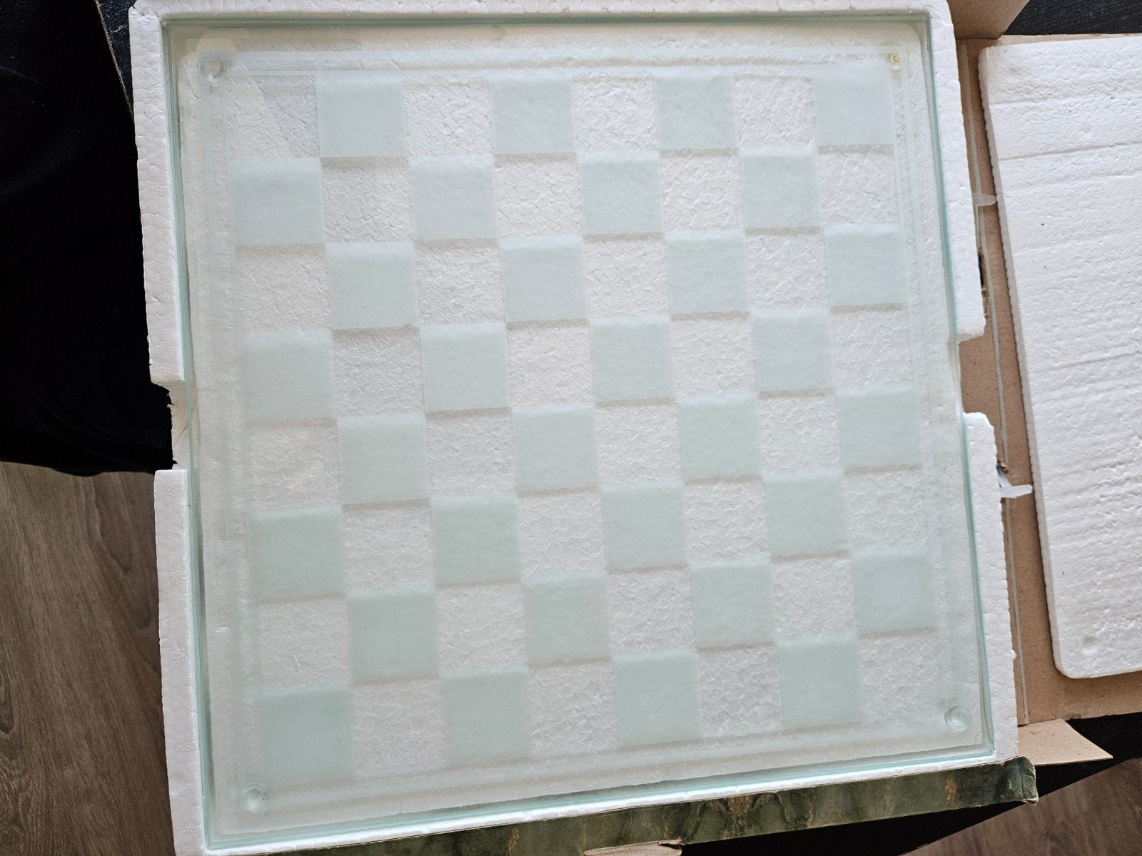 Decoratief glazen schaakbord 35,5x35,5cm., Hobby en Vrije tijd, Gezelschapsspellen | Bordspellen, Een of twee spelers, Ophalen of Verzenden