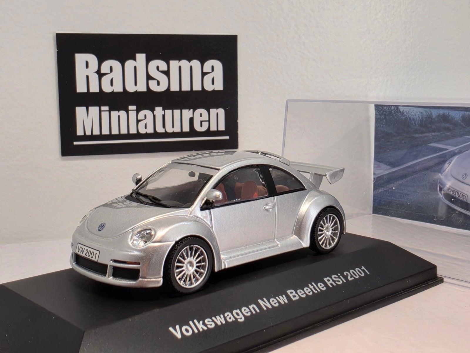 Volkswagen beetle Rsi 2001 - Silver - 1:43 Ixo/Altaya, Overige merken, Auto, Ophalen of Verzenden, Zo goed als nieuw