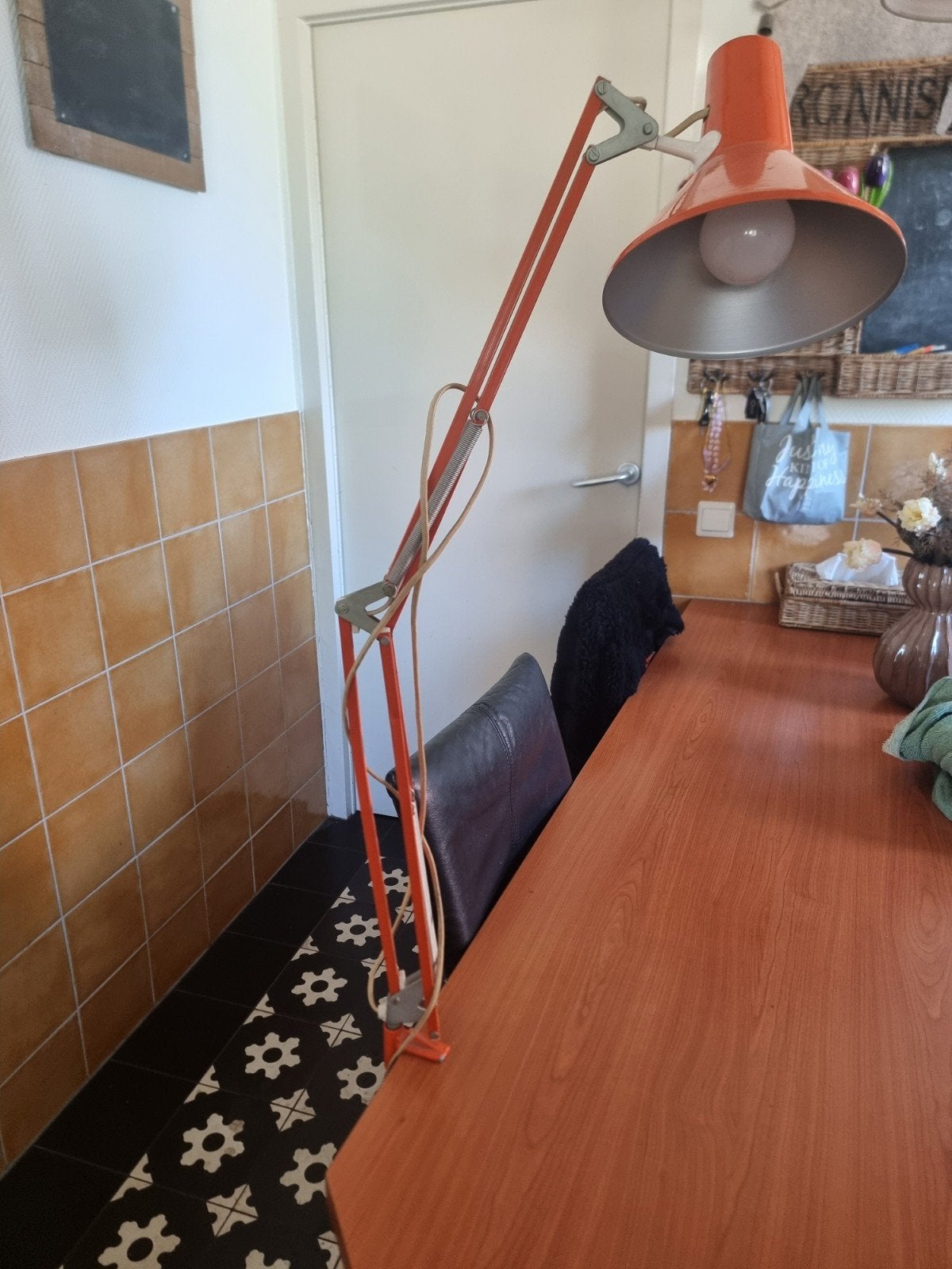 vintage leeslamp, Ophalen, Gebruikt, Minder dan 100 cm