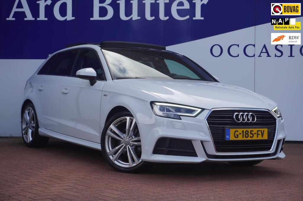 Audi A3 Sportback 35 TFSI Advance Sport 150PK / Pano-Dak / O, 4 cilinders, 150 pk, Leder en Stof, Wit