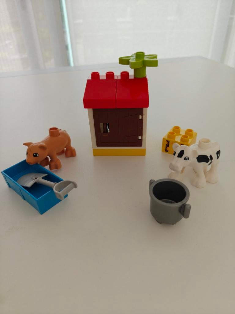 Duplo 10870 Boerderijdieren met huisje, Ophalen of Verzenden, Gebruikt, Complete set, Duplo