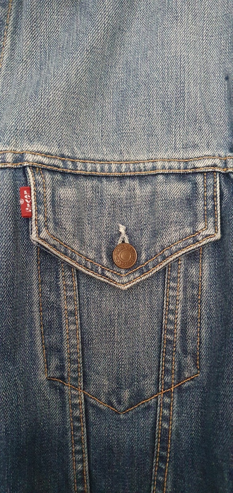 Vintage Levi Strauss & Co jack, Ophalen of Verzenden, Zo goed als nieuw, Blauw, W33 - W34 (confectie 48/50)