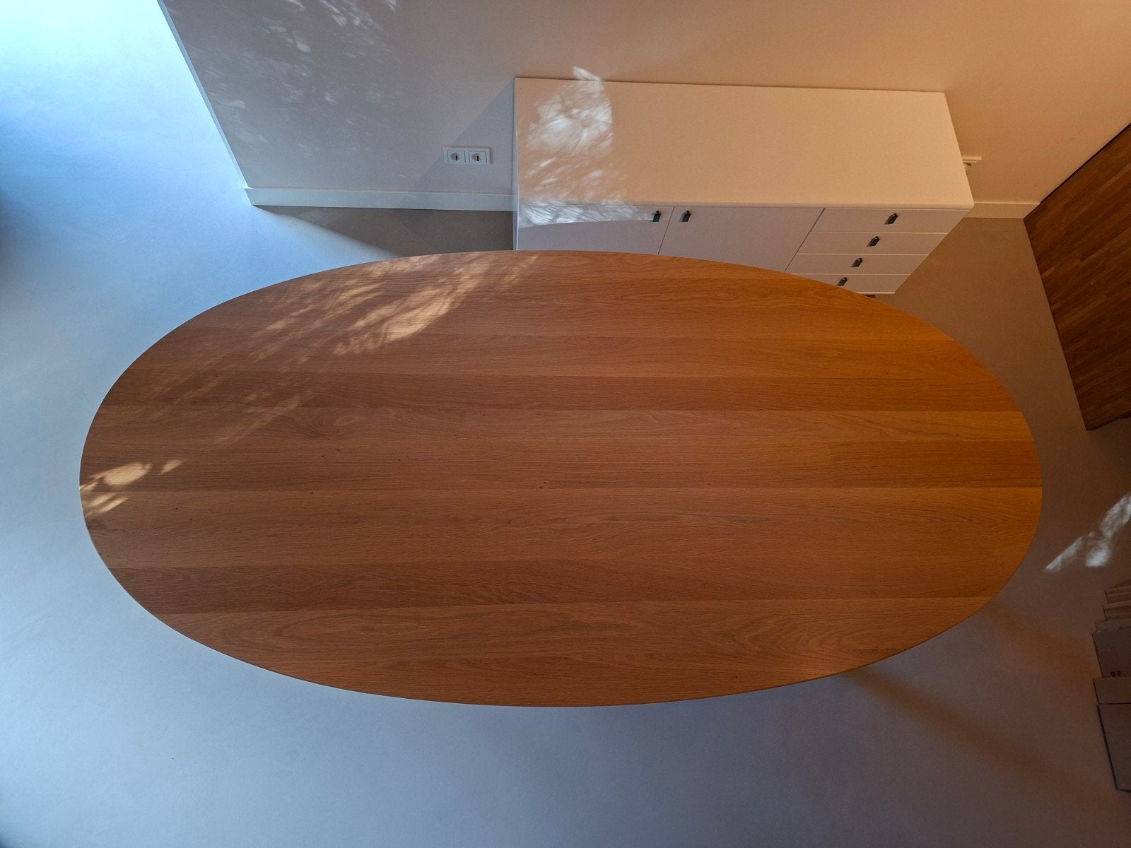 Eyye Studio Foourumi Eettafel - 220x110cm - Zeer Goede Staat, 100 tot 150 cm, Eikenhout, 200 cm of meer, Ophalen of Verzenden