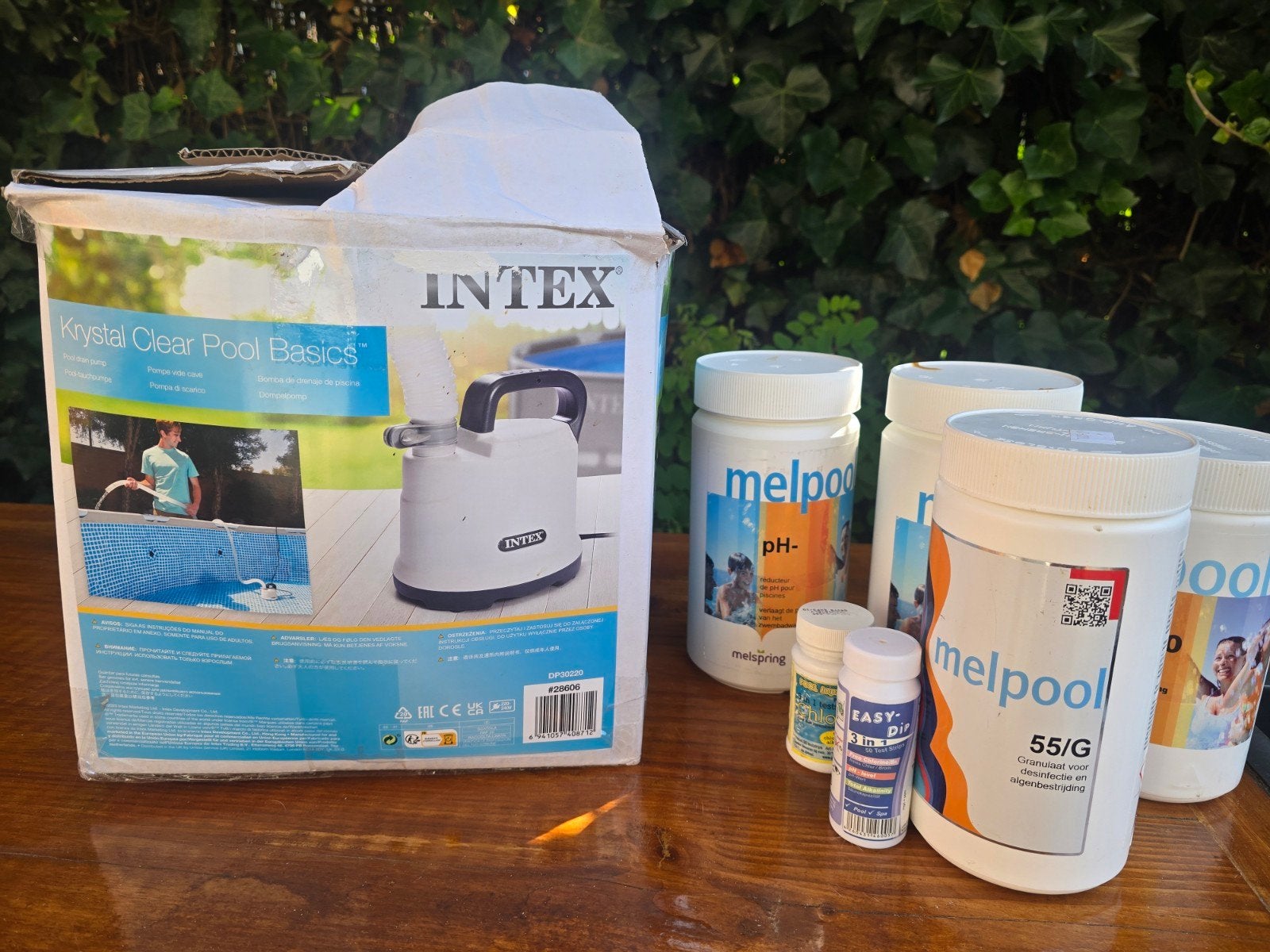 Zwembadpomp met chemicaliën - Intex Krystal Clear, Ophalen, Gebruikt, Zwembadpomp