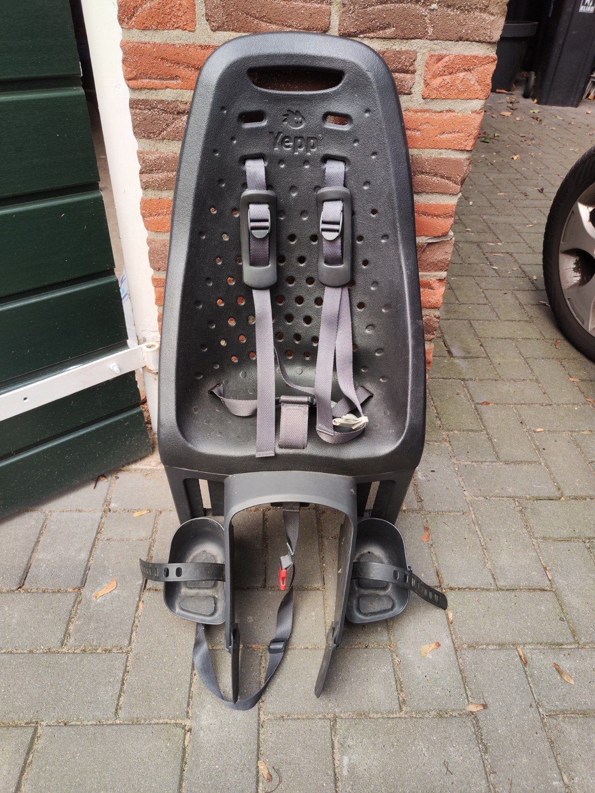 Yepp Fietszitje Achter met Bevestigingsstuk, Fietsen en Brommers, Ophalen, Achterzitje, Yepp, Gebruikt