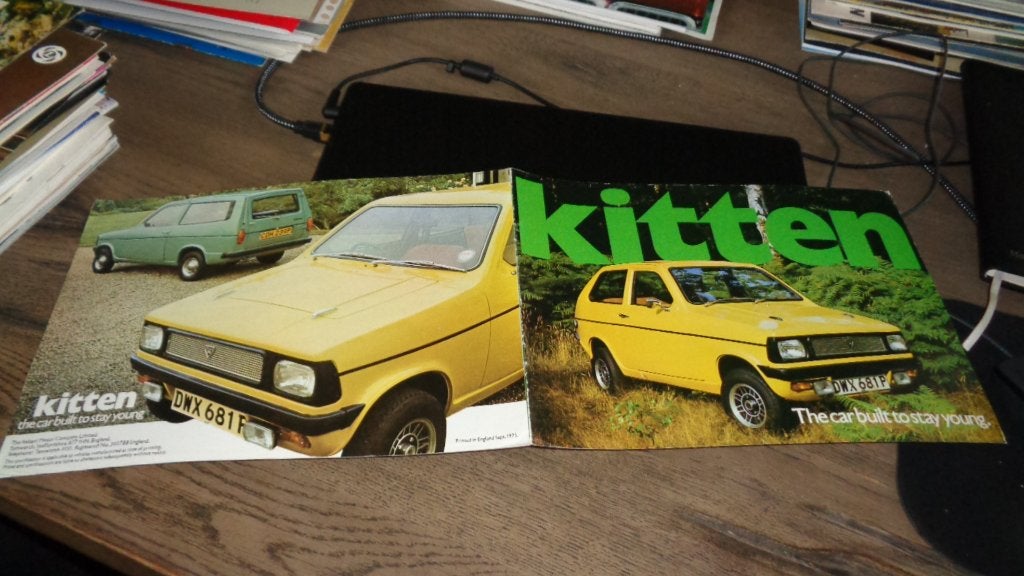 ZELDZAME Folder  RELIANT  KITTEN  ,  9-1975, Verzenden, Zo goed als nieuw, Overige merken