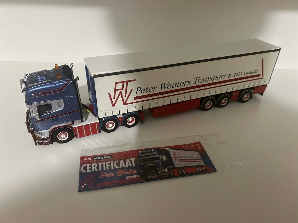 WSI PWT Scania Streamline met schuifzeil, Ophalen of Verzenden, Zo goed als nieuw, Bus of Vrachtwagen, Wsi