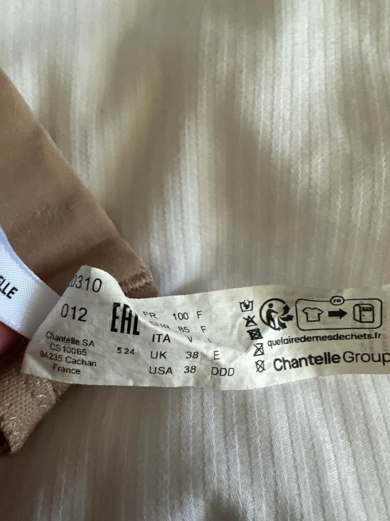 Chantelle Hedona BH - Beige 85F (prijs v 2), Ophalen of Verzenden, Beige, BH