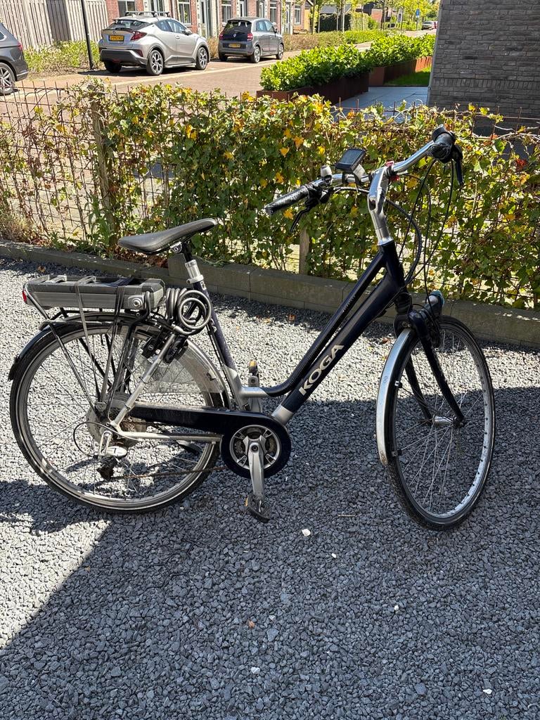 Koga elektrische fiets - accu en remmen defect, Ophalen, Gebruikt, Minder dan 30 km per accu