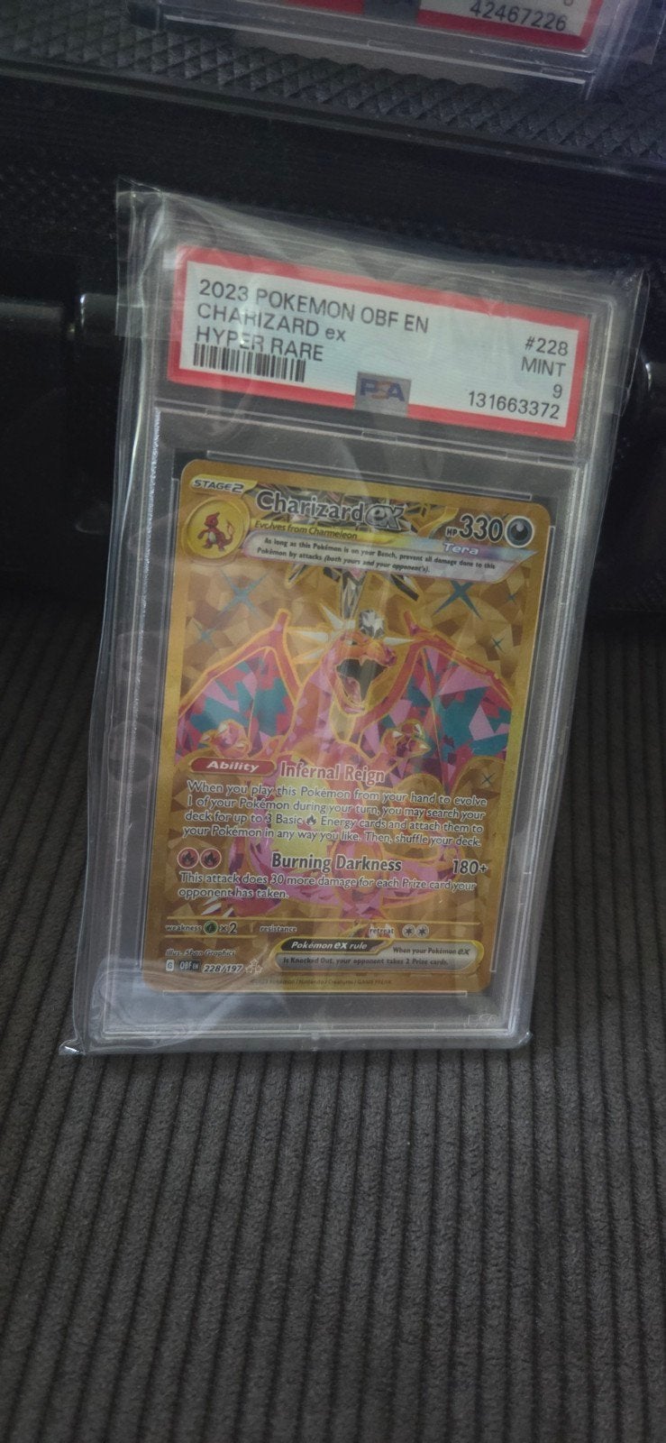 Pokemon OBF EN - Charizard ex Hyper rare PSA9, Ophalen of Verzenden, Zo goed als nieuw