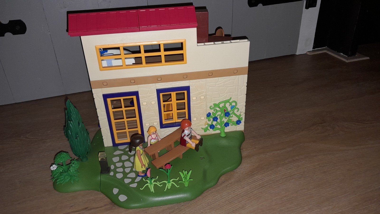 Playmobil Huis met Tuin en Figuren, Ophalen of Verzenden, Gebruikt, Gebouw