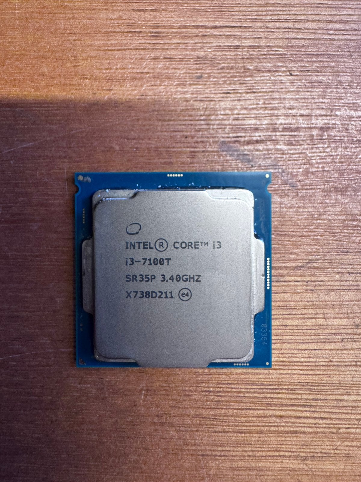 Intel Core i3-7100T, Computers en Software, Processors, Ophalen of Verzenden, Gebruikt, 2-core, 3 tot 4 Ghz
