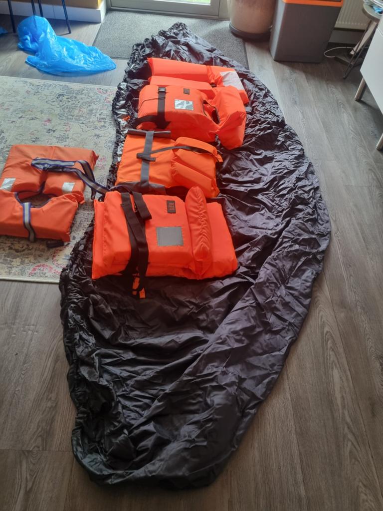 Reddingsvesten en sloep, met 2 roeispanen, Ophalen, Overige typen