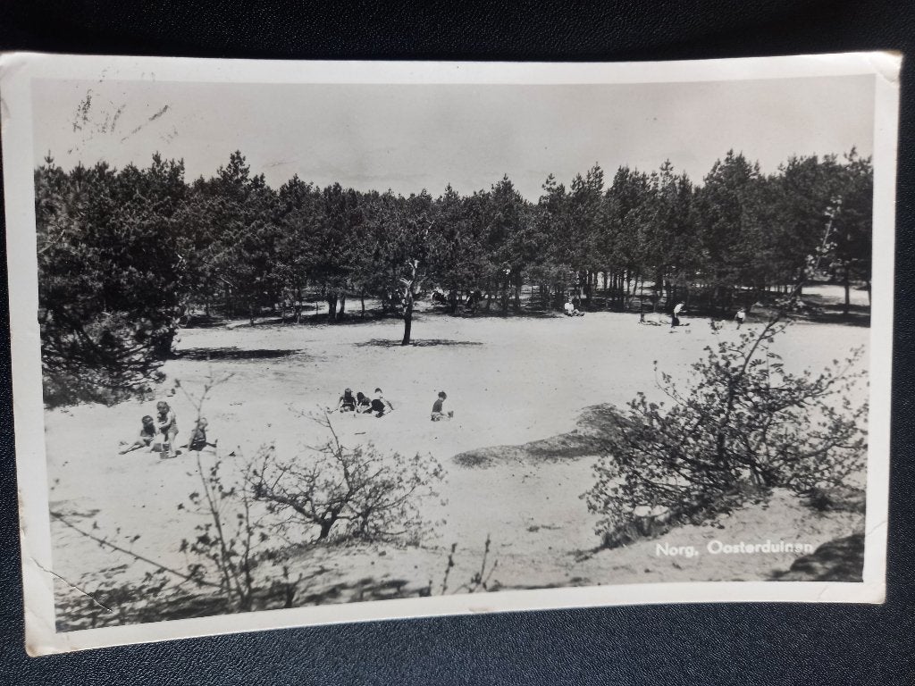 Norg, Oosterduinen 1955, Ophalen of Verzenden, 1940 tot 1960, Gelopen, Drenthe