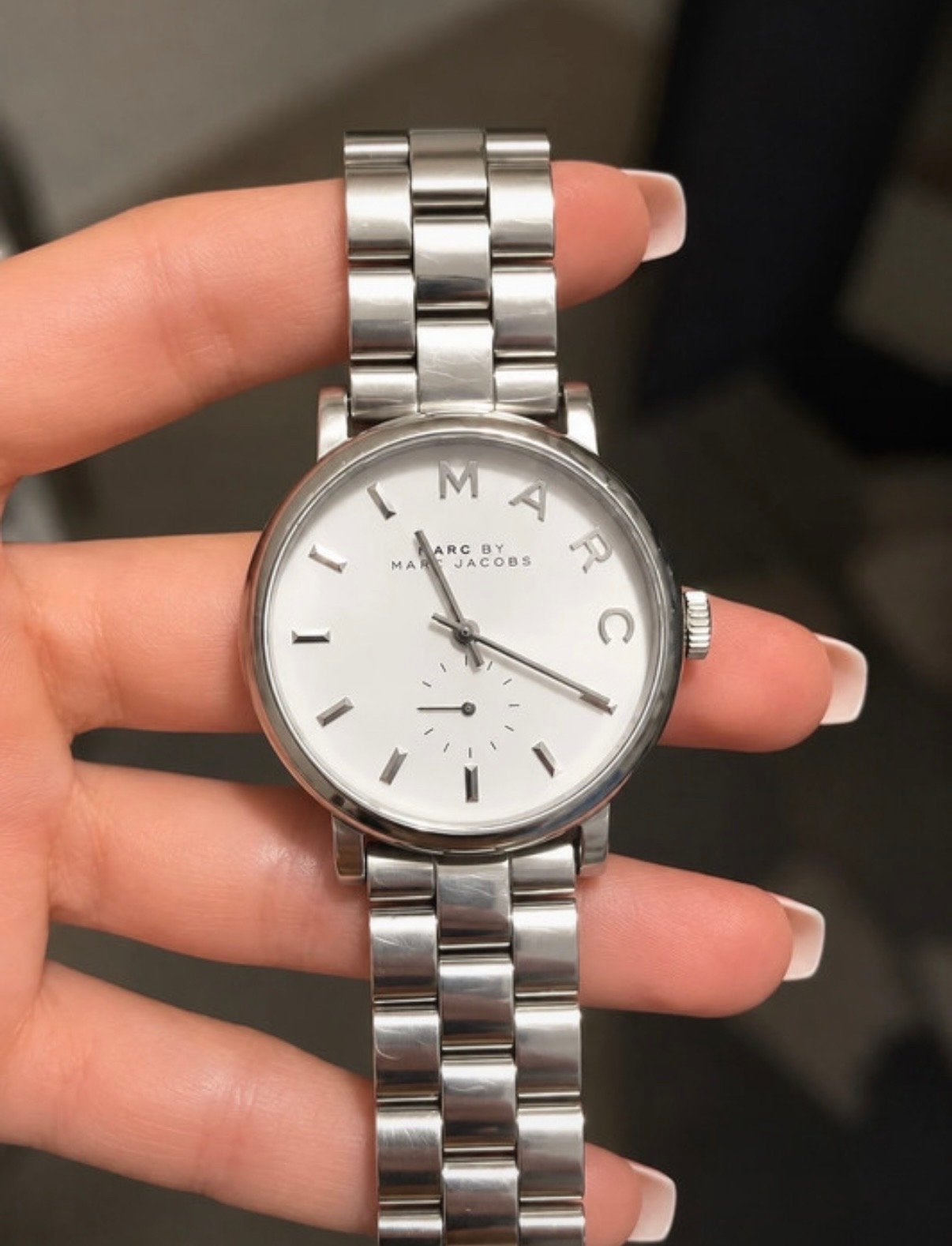Marc by Marc Jacobs Dames Horloge Zilverkleurig, Sieraden, Tassen en Uiterlijk, Horloges | Dames, Overige merken, Staal, Polshorloge