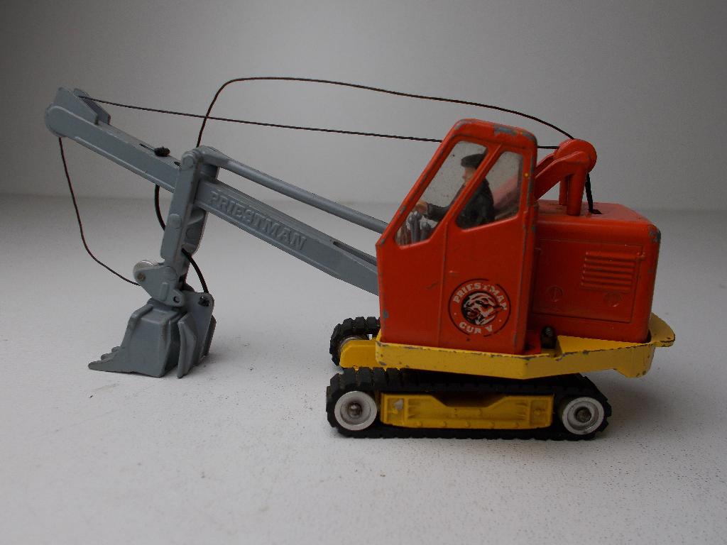 1963 Corgi MajorToys 1128 PRIESTMAN SHOVEL +RUPSBANDEN! Igst, Hobby en Vrije tijd, Modelauto's | 1:43, Ophalen of Verzenden, Zo goed als nieuw