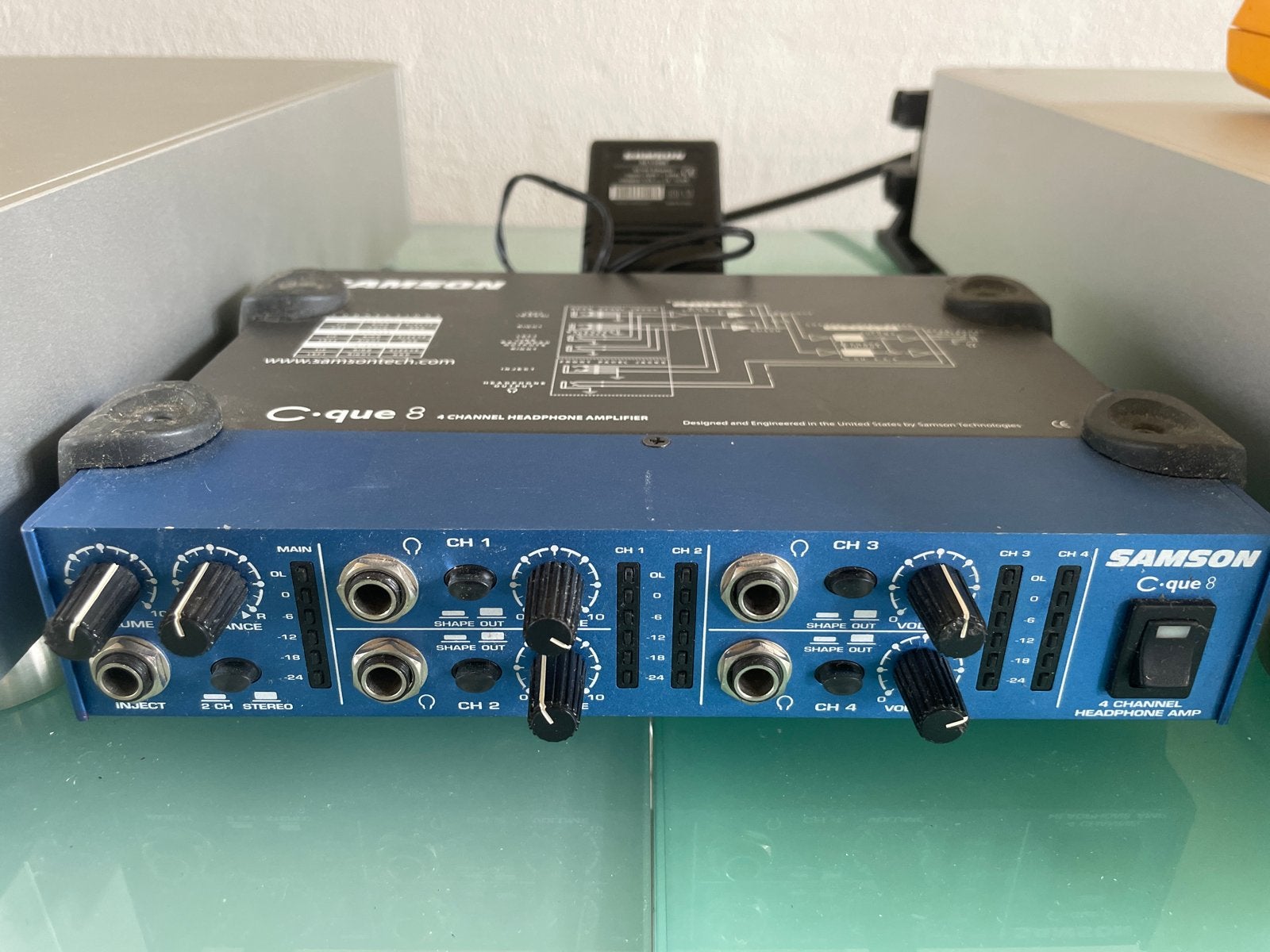 Samson C-que 8 4-kanaals hoofdtelefoonversterker, Ophalen of Verzenden, Gebruikt