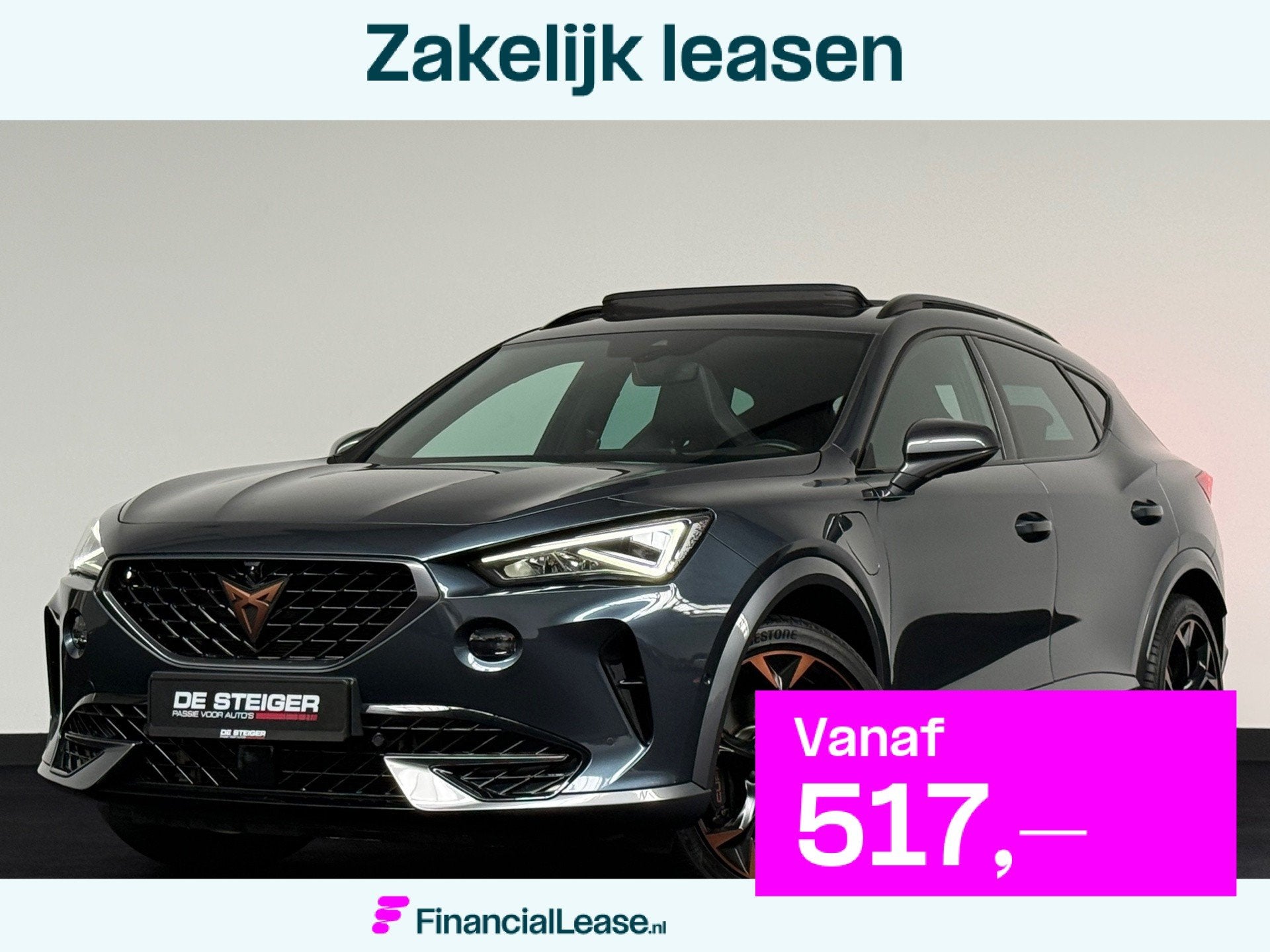 CUPRA Formentor 1.4 e-Hybrid VZ Copper Edition Pano Sfeer 36, Gebruikt, Zwart, 4 cilinders, Hybride Elektrisch/Benzine