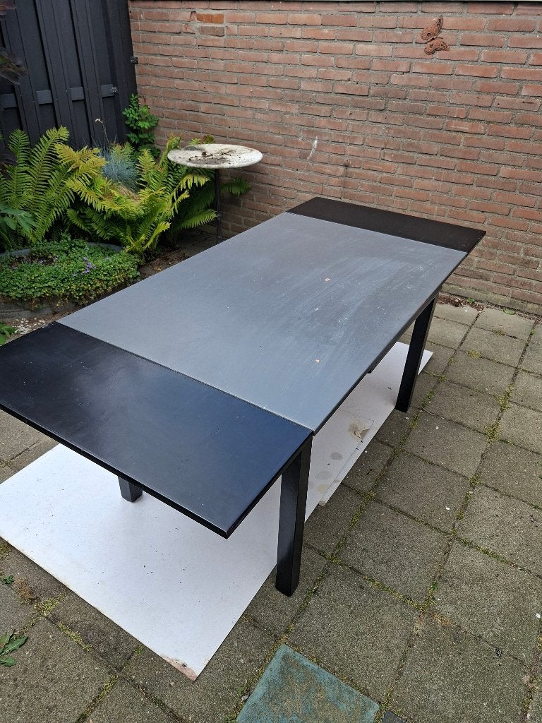 Uitschuifbare tafel, Ophalen, Gebruikt, 50 tot 100 cm, 150 tot 200 cm