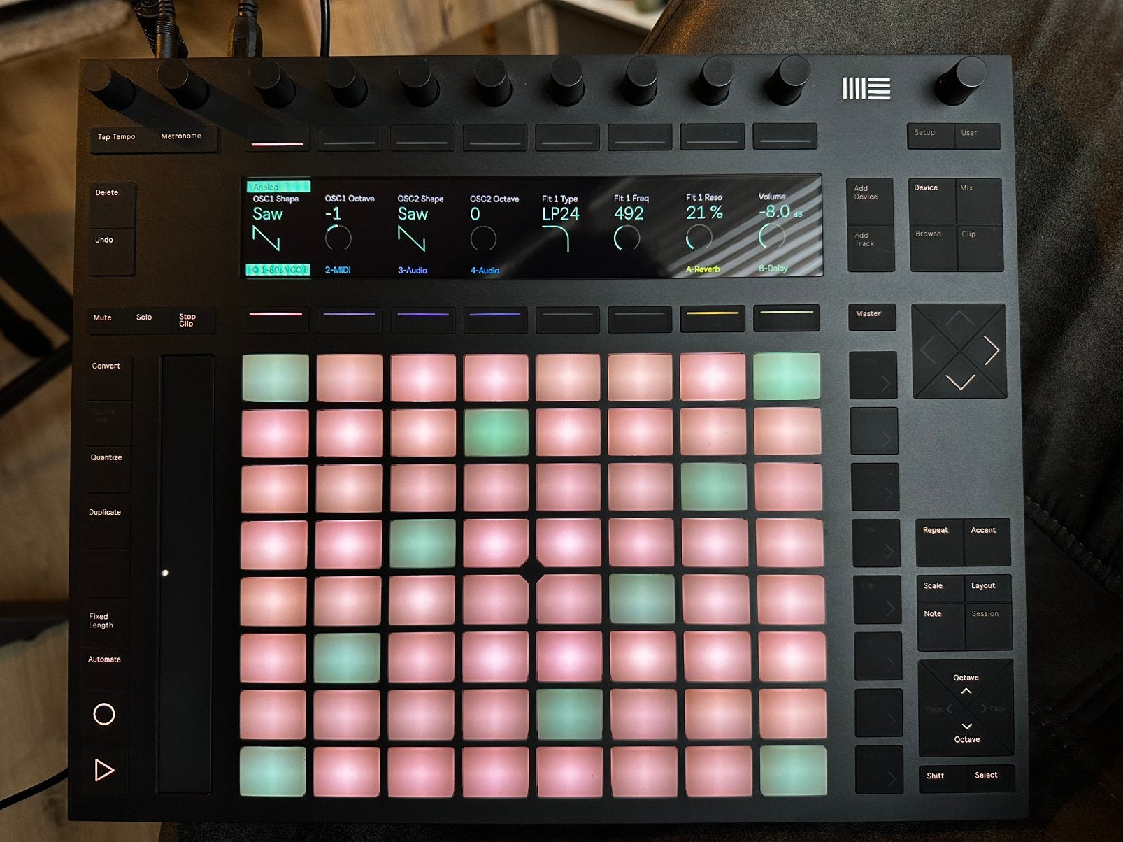 Ableton Push 2 inclusief Decksaver, Ophalen of Verzenden, Zo goed als nieuw